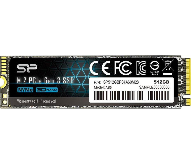 Silicon Power 512GB M.2 PCIe NVMe A60 - 523978 - zdjęcie 2